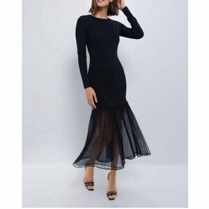 Hyacinth house long black dress